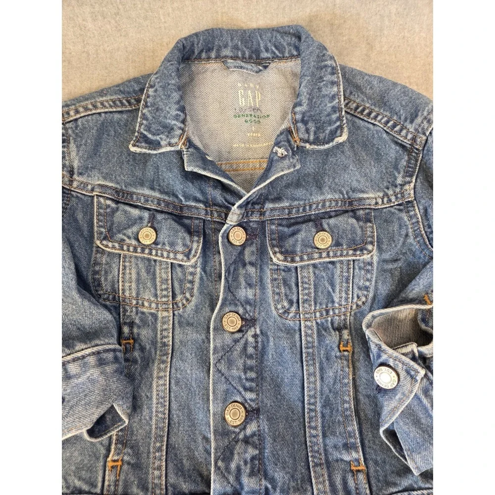 Baby Gap unisex blue‎ denim jacket size 2 Years Generation Good Medium Wash
